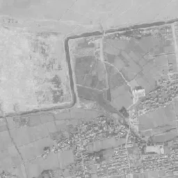 明野団地周辺の 1961〜1969 年の空中写真
