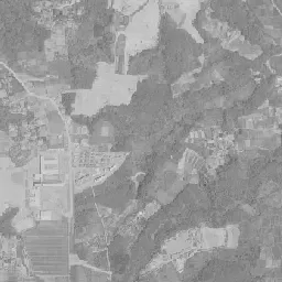 明野団地周辺の 1961〜1969 年の空中写真