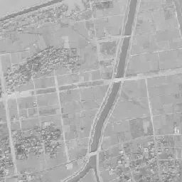 明野団地周辺の 1961〜1969 年の空中写真