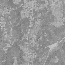 明野団地周辺の 1961〜1969 年の空中写真