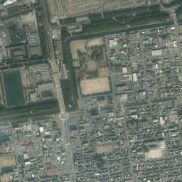 明野団地周辺の現在の空中写真