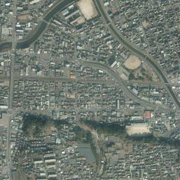 明野団地周辺の現在の空中写真