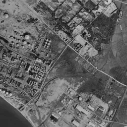 秋田港 (土崎)周辺の 1961〜1969 年の空中写真