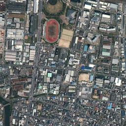 あまがさきキューズモール周辺周辺の現在の空中写真