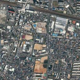 あまがさきキューズモール周辺周辺の現在の空中写真