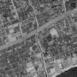 芦屋浜周辺の 1961〜1969 年の空中写真