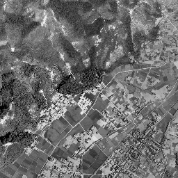 毘沙門台周辺の 1961〜1969 年の空中写真