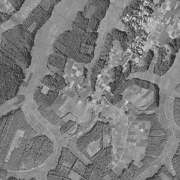 千葉ニュータウン中央周辺の 1961〜1969 年の空中写真