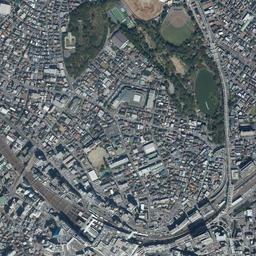 千葉みなと周辺の現在の空中写真