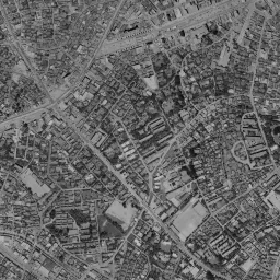 恵比寿ガーデンプレイス周辺の 1961〜1969 年の空中写真