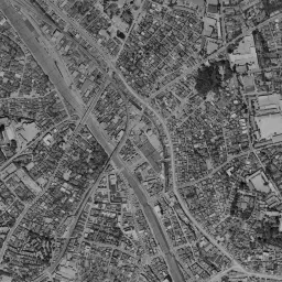 恵比寿ガーデンプレイス周辺の 1961〜1969 年の空中写真