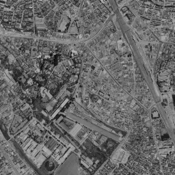 恵比寿ガーデンプレイス周辺の 1961〜1969 年の空中写真