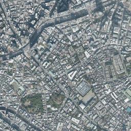 恵比寿ガーデンプレイス周辺の現在の空中写真