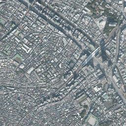 恵比寿ガーデンプレイス周辺の現在の空中写真