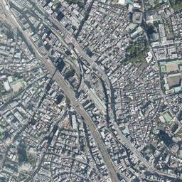 恵比寿ガーデンプレイス周辺の現在の空中写真