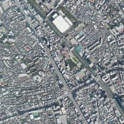 恵比寿ガーデンプレイス周辺の現在の空中写真