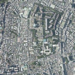 恵比寿ガーデンプレイス周辺の現在の空中写真