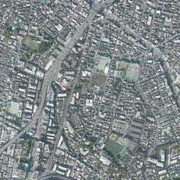 二子玉川周辺の現在の空中写真