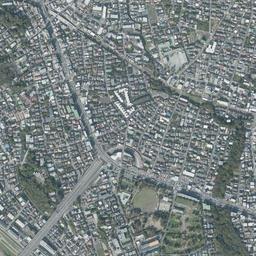 二子玉川周辺の現在の空中写真