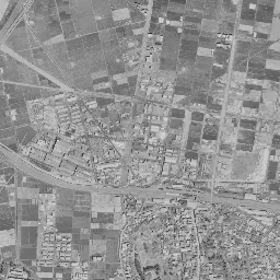 八戸港臨海工業地帯周辺の 1961〜1969 年の空中写真