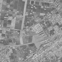 八戸港臨海工業地帯周辺の 1961〜1969 年の空中写真