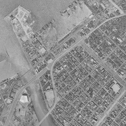 キャナルシティ博多 (カネボウ工場跡)周辺の 1961〜1969 年の空中写真
