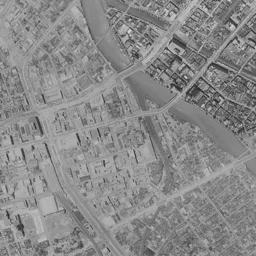 キャナルシティ博多 (カネボウ工場跡)周辺の 1961〜1969 年の空中写真
