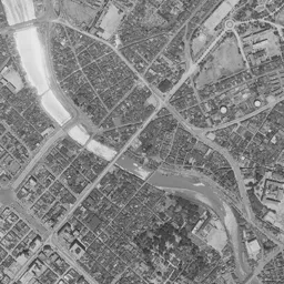 キャナルシティ博多 (カネボウ工場跡)周辺の 1961〜1969 年の空中写真