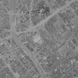 キャナルシティ博多 (カネボウ工場跡)周辺の 1961〜1969 年の空中写真