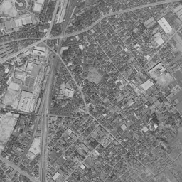 キャナルシティ博多 (カネボウ工場跡)周辺の 1961〜1969 年の空中写真