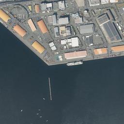 HAT神戸周辺の現在の空中写真
