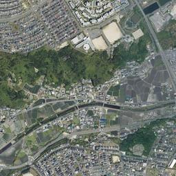 平城ニュータウン (高の原)周辺の現在の空中写真