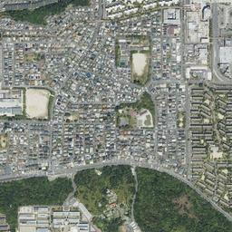 平城ニュータウン (高の原)周辺の現在の空中写真
