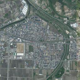 平城ニュータウン (高の原)周辺の現在の空中写真