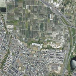 平城ニュータウン (高の原)周辺の現在の空中写真