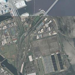 平和島・大井ふ頭 (流通センター)周辺の現在の空中写真
