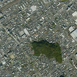 東静岡 (静岡操車場跡)周辺の現在の空中写真