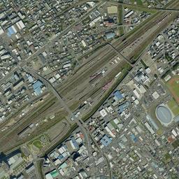 東静岡 (静岡操車場跡)周辺の現在の空中写真