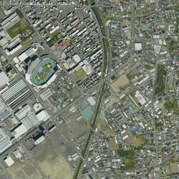 東静岡 (静岡操車場跡)周辺の現在の空中写真