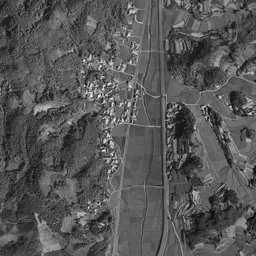 日の里団地周辺の 1961〜1969 年の空中写真