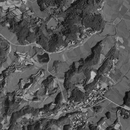 日の里団地周辺の 1961〜1969 年の空中写真