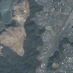 日の里団地周辺の現在の空中写真