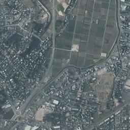 日の里団地周辺の現在の空中写真