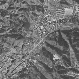 いわき湯本 (常磐炭田跡)周辺の 1961〜1969 年の空中写真