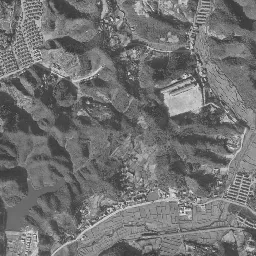 いわき湯本 (常磐炭田跡)周辺の 1961〜1969 年の空中写真