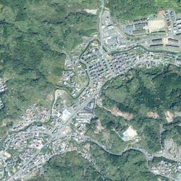 いわき湯本 (常磐炭田跡)周辺の現在の空中写真