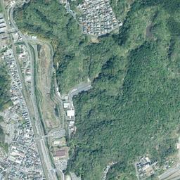 いわき湯本 (常磐炭田跡)周辺の現在の空中写真