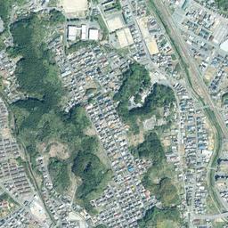 いわき湯本 (常磐炭田跡)周辺の現在の空中写真