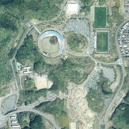 いわき湯本 (常磐炭田跡)周辺の現在の空中写真