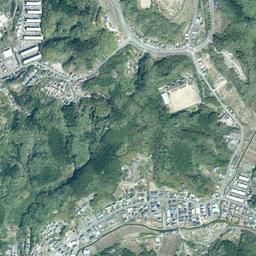 いわき湯本 (常磐炭田跡)周辺の現在の空中写真